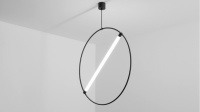 Светодиодный дизайнерский светильник SILED TRUBA HOOP 1.0 (30 Вт, 5000К, Black), 7373001
