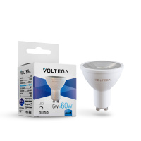Лампочка Simple Sofit dim GU10 Lens,GU10 4000K, Матовый (Voltega, 7109)