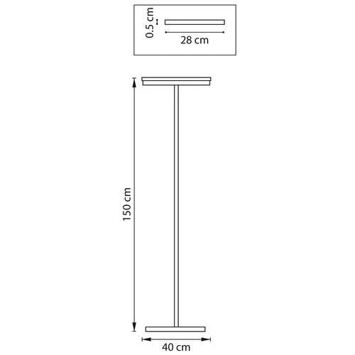 Торшер, Lodi, LED 9W, 3000K, Черный, Дерево и Черный, Матовый (Lightstar, 723727) - Amppa.ru