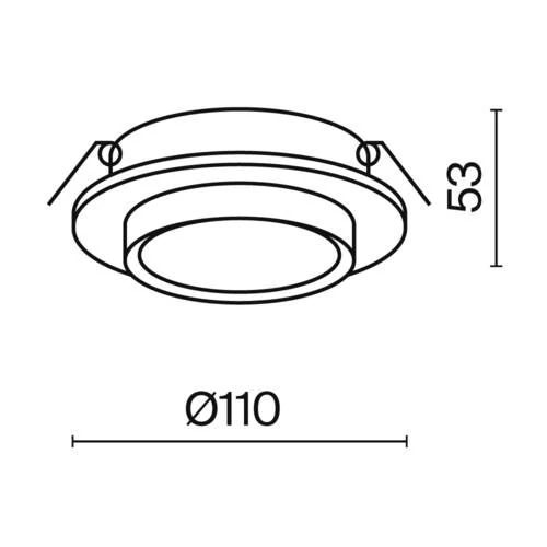 Встраиваемый светильник Downlight Hoop, 1xGX53 Белый (Maytoni Technical, DL086-GX53-RD-W) - Amppa.ru