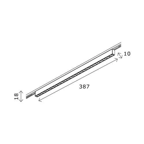 Магнитный трековый светильник SUPER5, LED, 3000K, 20W, Черный (ST LUCE, ST666.436.20) - Amppa.ru