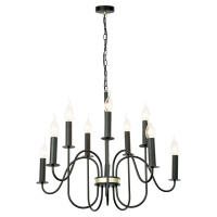 Подвесная люстра Lgo Roosevelt, 10xE14, Черный (Lussole, GRLSP-8198)
