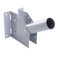 Кронштейн для уличных (консольных) светильников, посадочный диаметр 60мм, серый, ДС-1, 41429