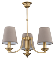 Подвесная люстра N Abazur, 3xE14, Бронза (Kutek, N-ZW-3(P/A))