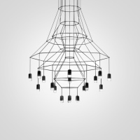 Люстра Via Wireflow Chandelier polyhedral 0315 Suspension lamp (ImperiumLoft, 75118-22)