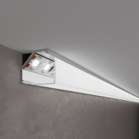 Квадратный угловой алюминиевый профиль для светодиодной ленты LL-2-ALP009 (Elektrostandard, Квадратный угловой алюминиевый профиль для светодиодной ленты)