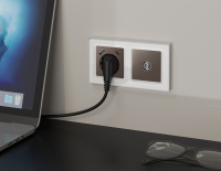 Комплект механизма TV розетки оконечной экранированной 5-1000MHz 3dB ALFA Темная бронза матовый QUANT (AP6430, VM199) (Ambrella Volt, MA643005)